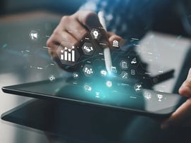 Business-person-working-with-economic-virtual-innovation-operation-involving-automation-process