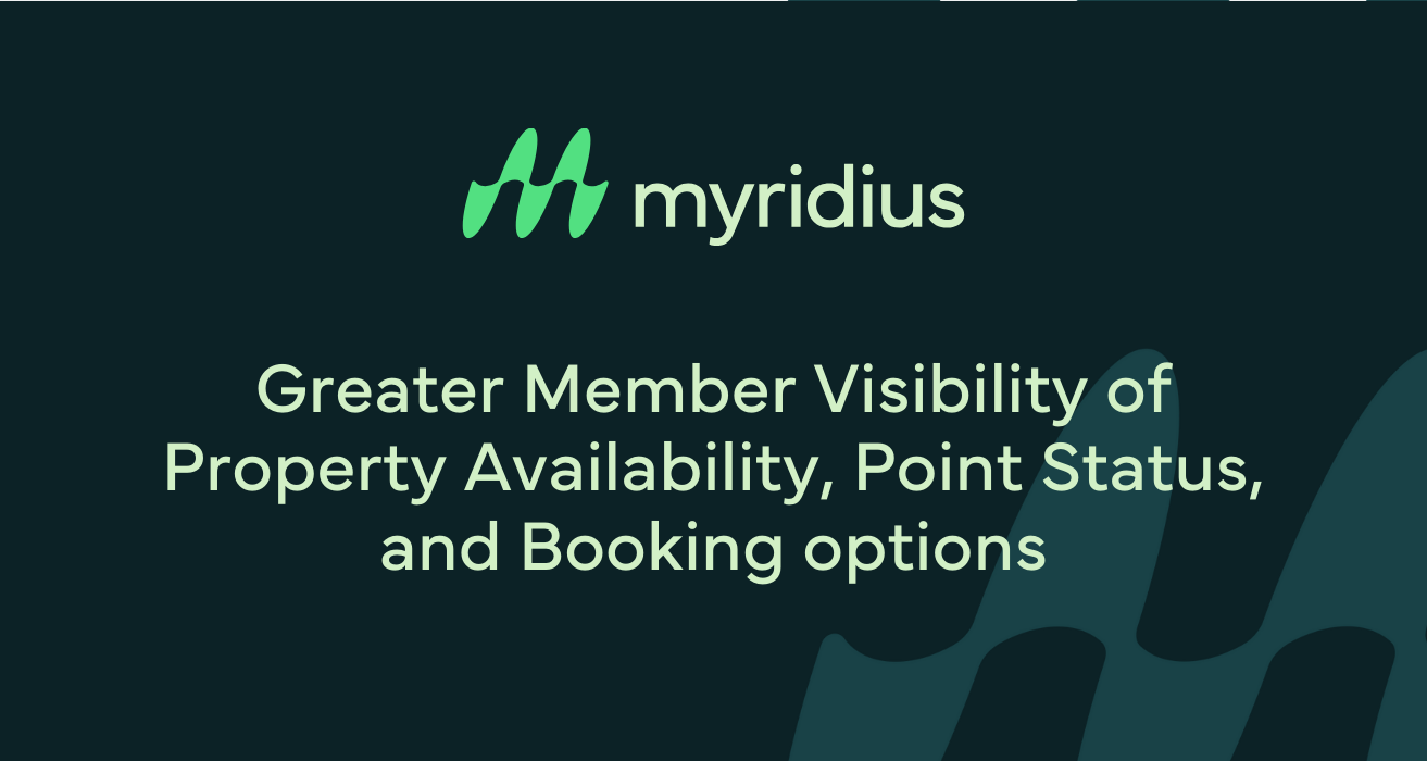 Greater Member Visibility of Property Availability, Point Status, and Booking options