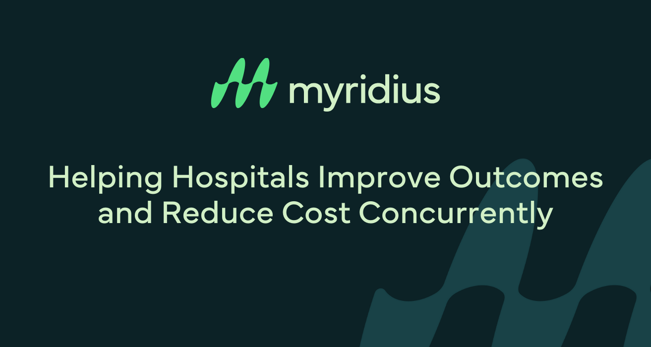 Helping Hospitals Improve Outcomes and Reduce Cost Concurrently