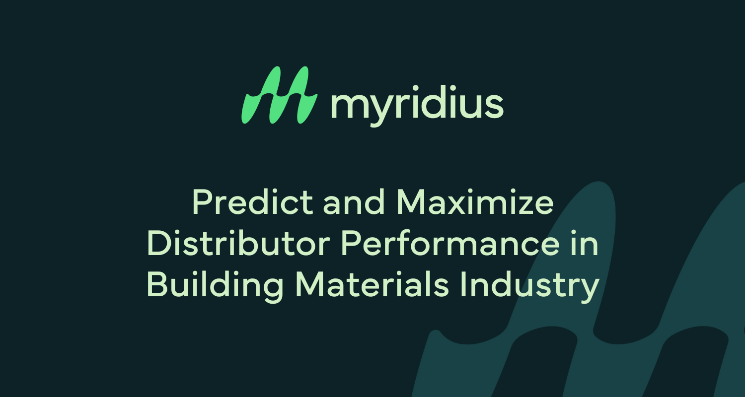 Predict and Maximize Distributor Performance in Building materials Industry