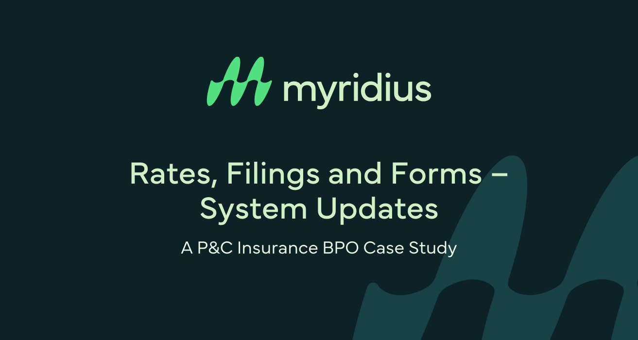 Rates, Filings and Forms – System Updates
